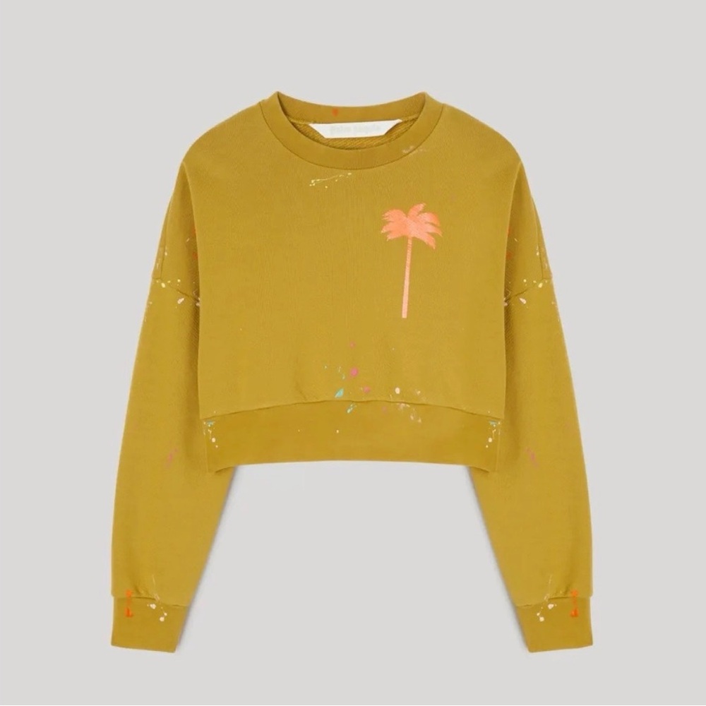 Palm Angels Cropped Sweatshirt-S
